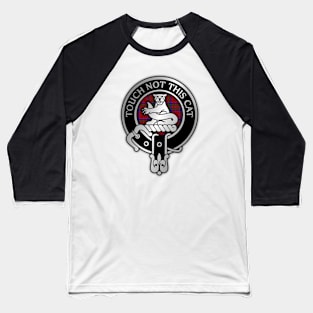 Clan MacGillivray Crest & Tartan Baseball T-Shirt